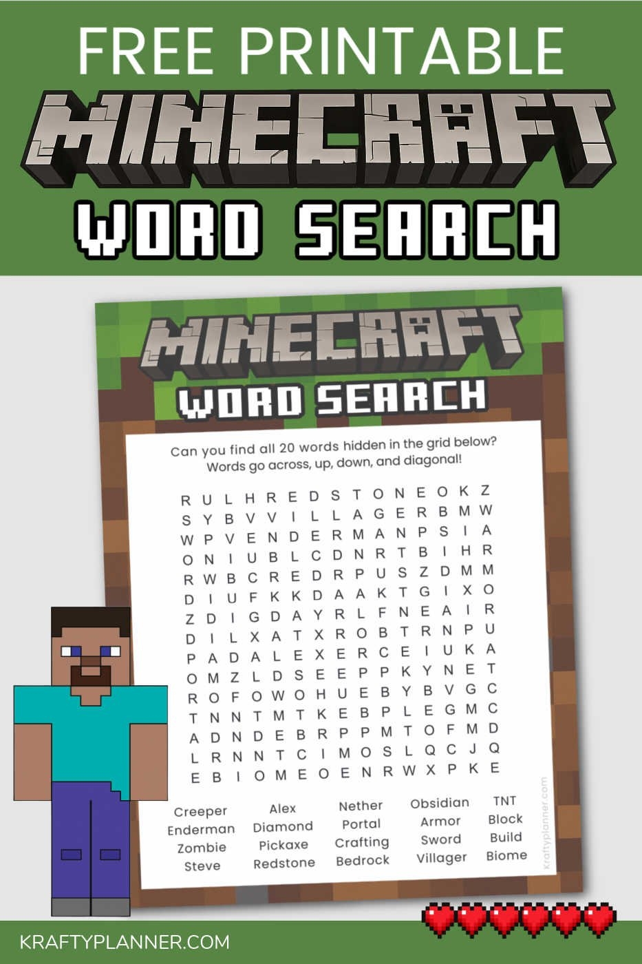 Full Page Printable Word Search