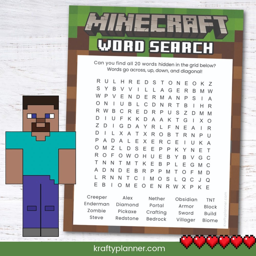 Free Printable Blank Word Search Template