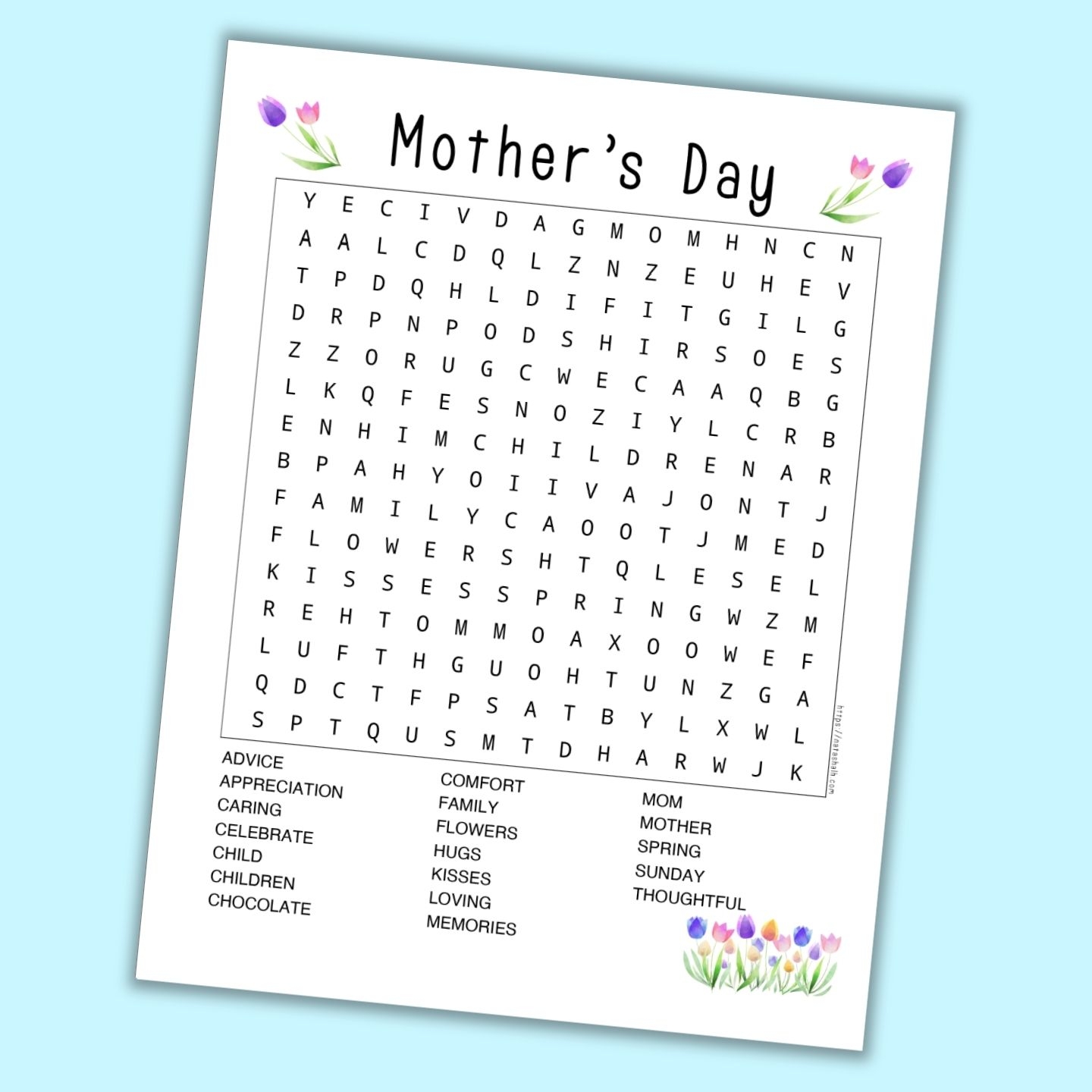 free printable mothers day word search the artisan life worksheets library