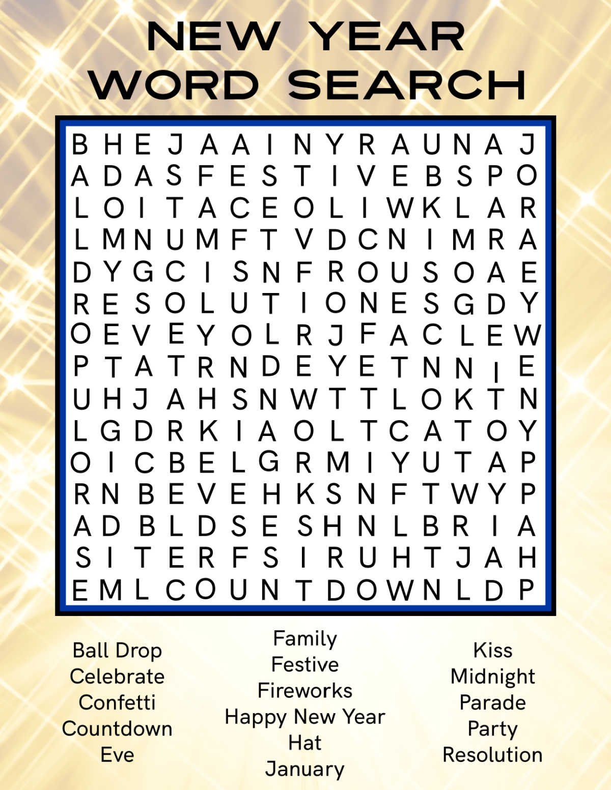 Free Printable Word Search With Colors