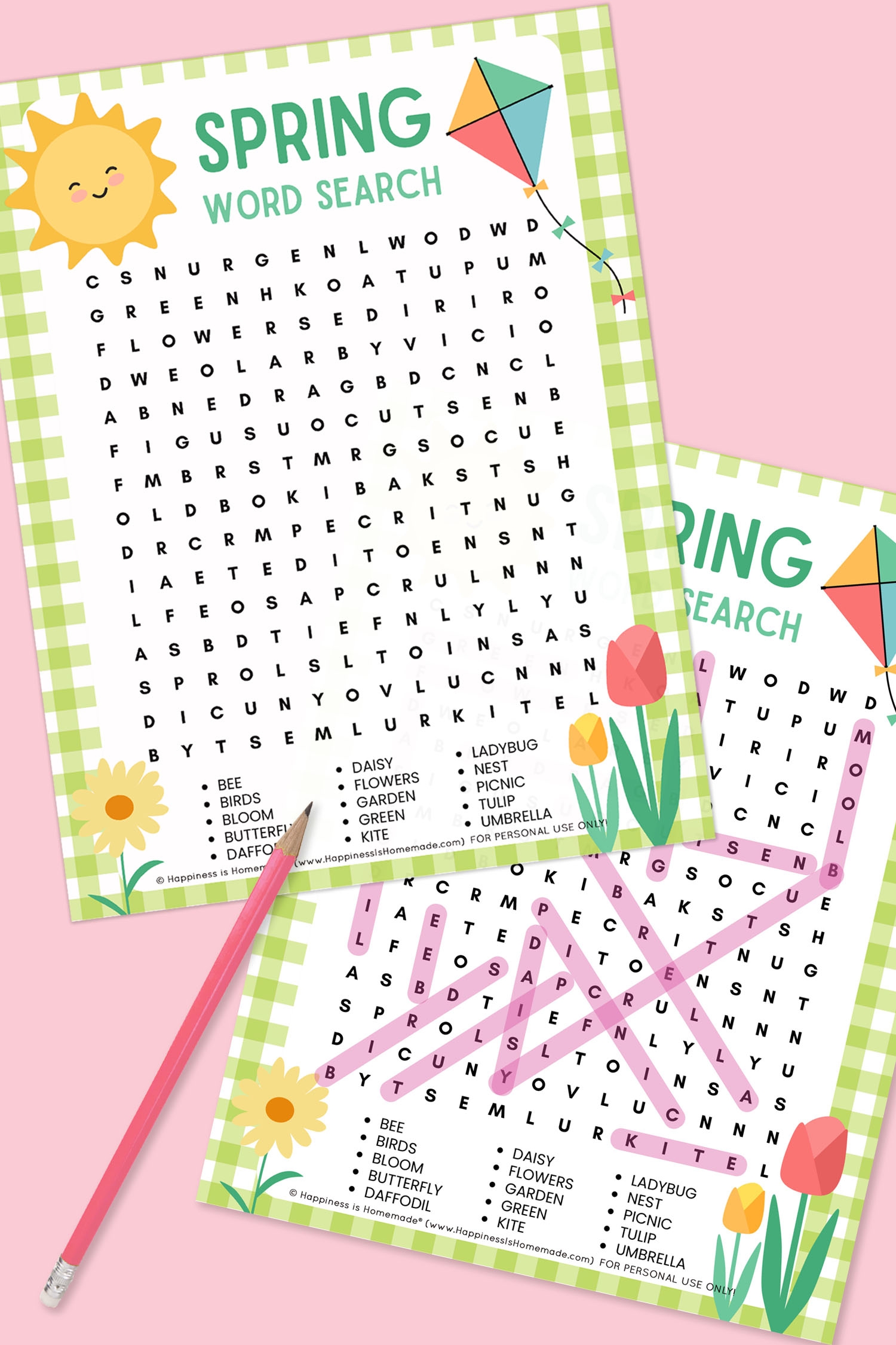 Free Printable Spring Word Search Puzzle Happiness Is Homemade
