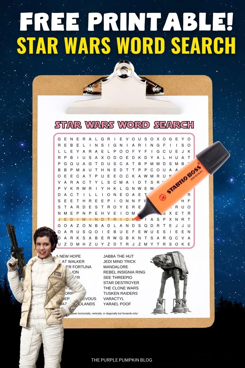 Free Printable Star Wars Word Search Puzzles For May The 4th 