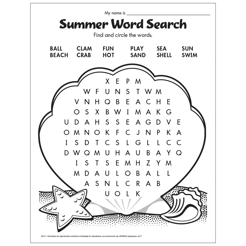 Free Printable Summer Word Search Favorite Printables Worksheets Library