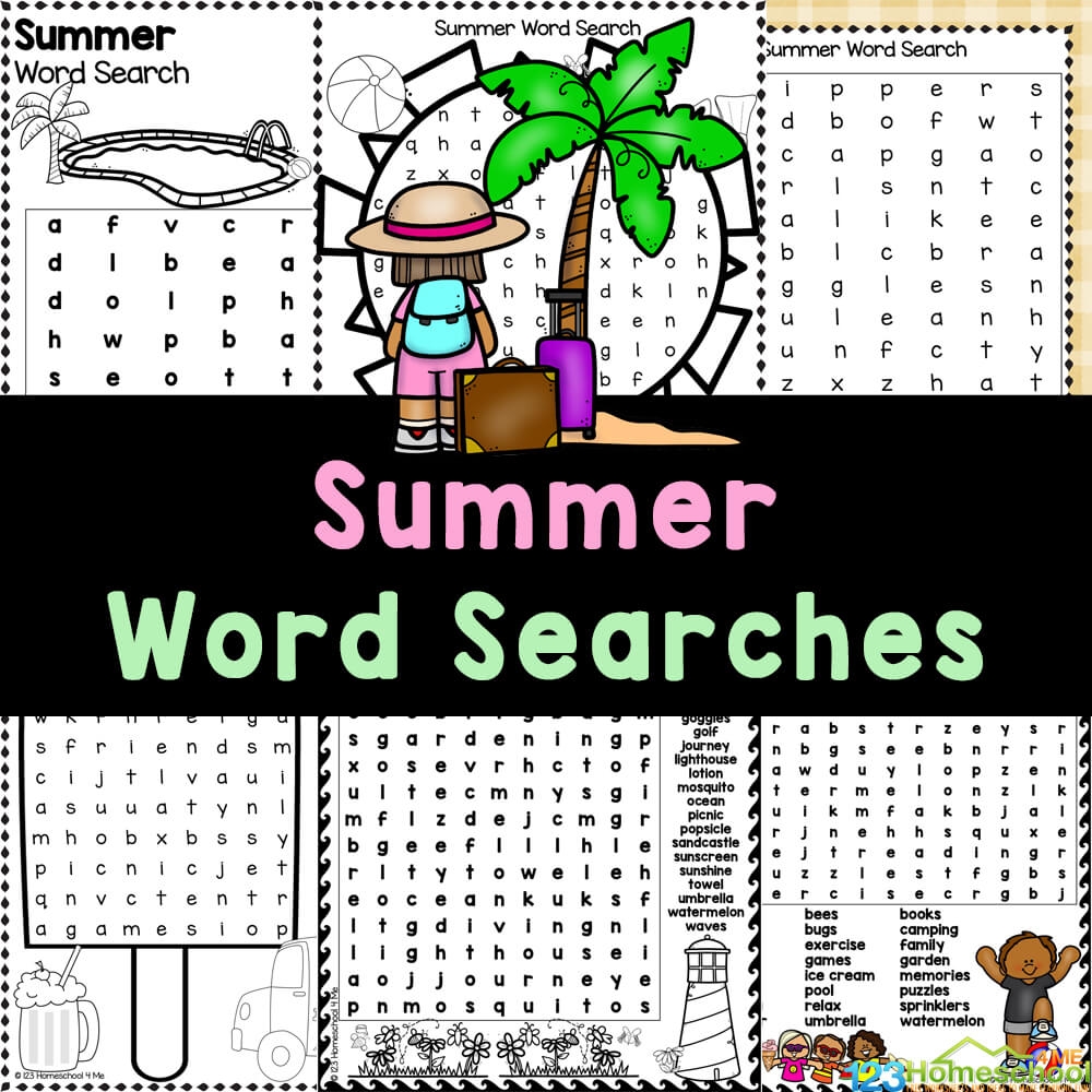 FREE Printable Summer Word Searches For Kids Worksheets Library FREE Printable Summer Word Searches For Kids Worksheets Library