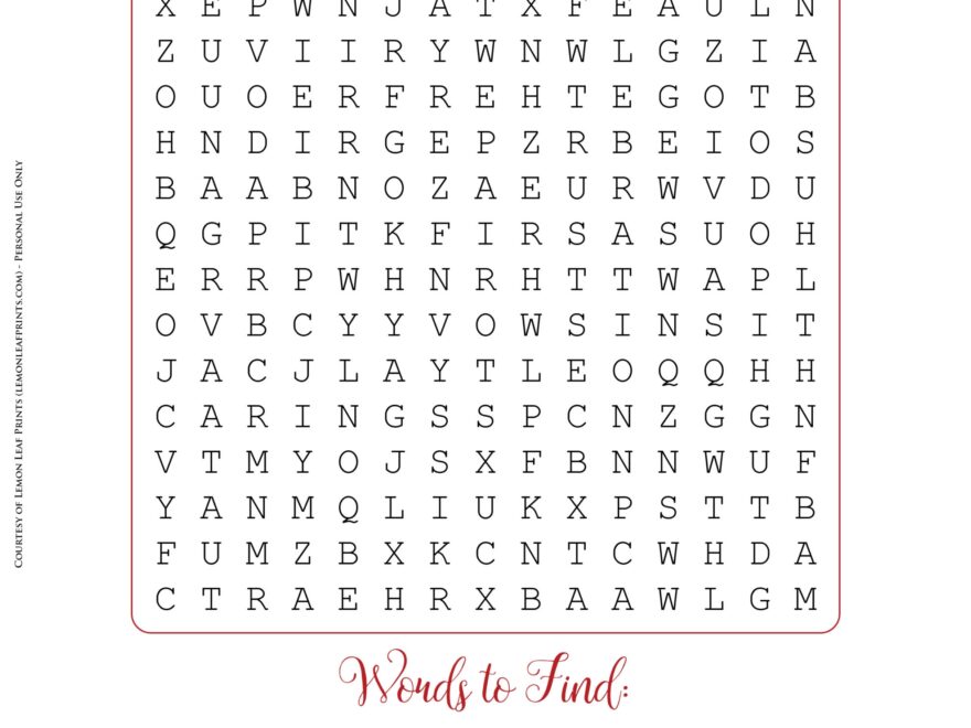 FREE PRINTABLE VALENTINE S DAY OR WEDDING WORD SEARCH PUZZLE Lemon Leaf Prints