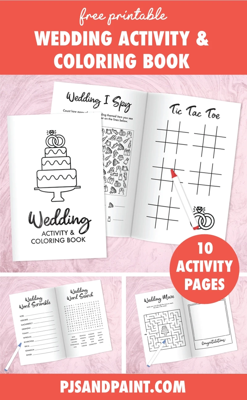 Wedding Word Search Printable Coloring Pages