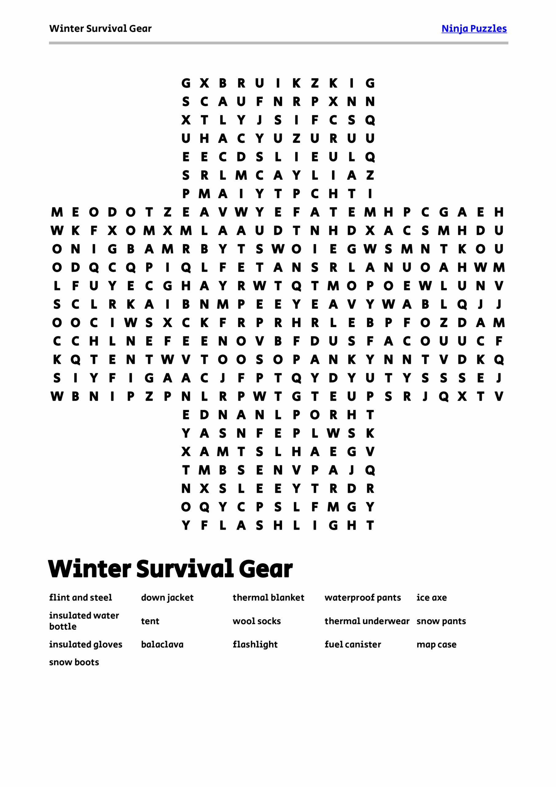 Printable Logic Puzzles For Adults Word Search