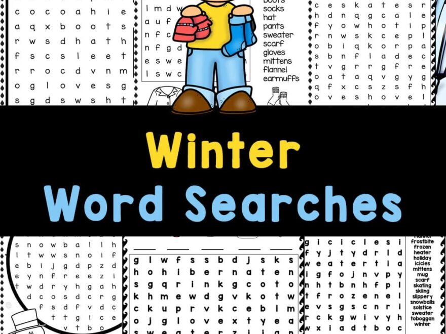 FREE Printable Winter Word Searches