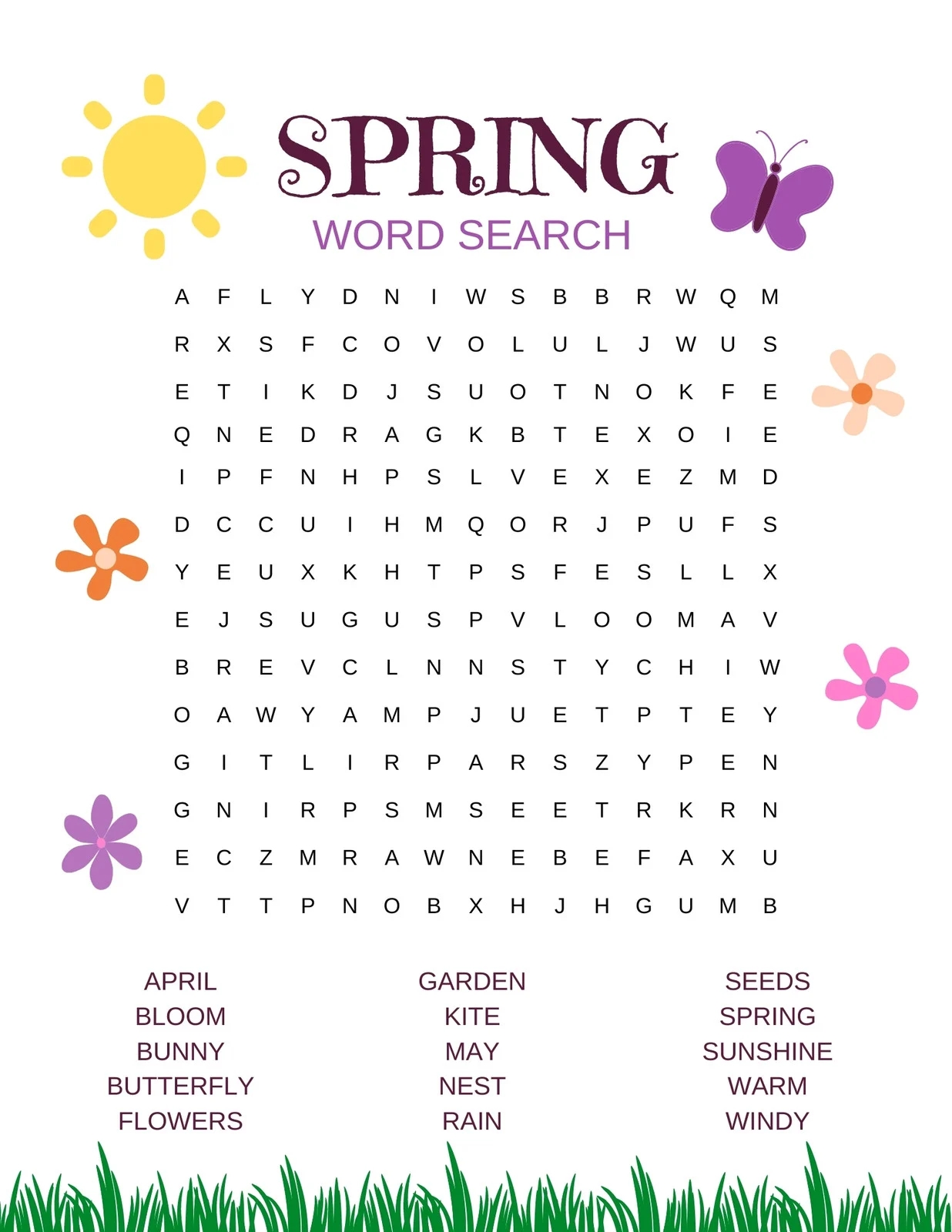 Free Printable Word Search Worksheet Templates Canva