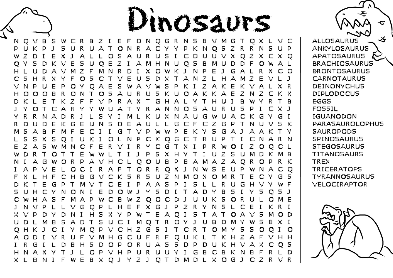 Free Printable Hard Word Search Chain