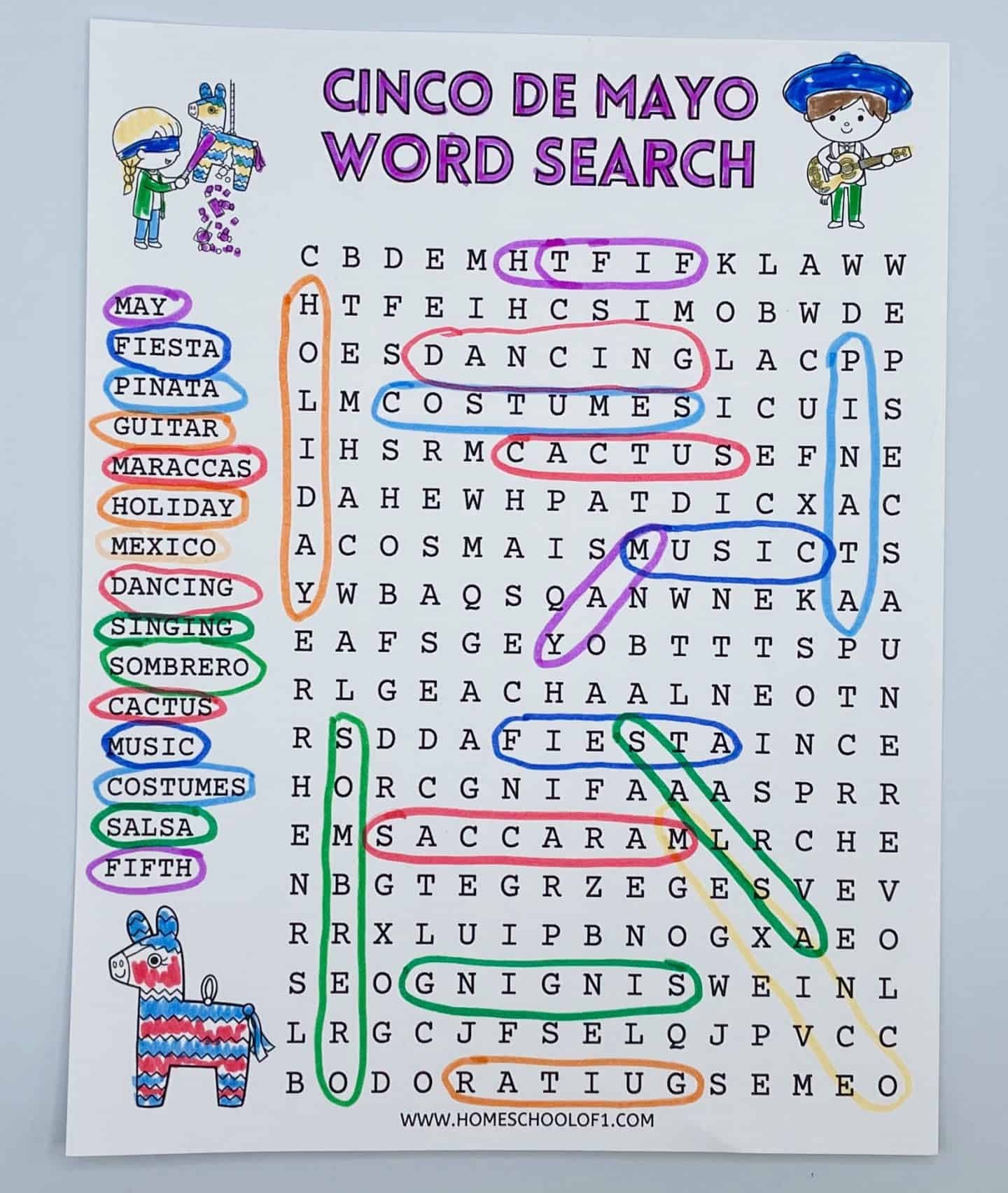 Free Printable Word Searches For Kids By Theme Season