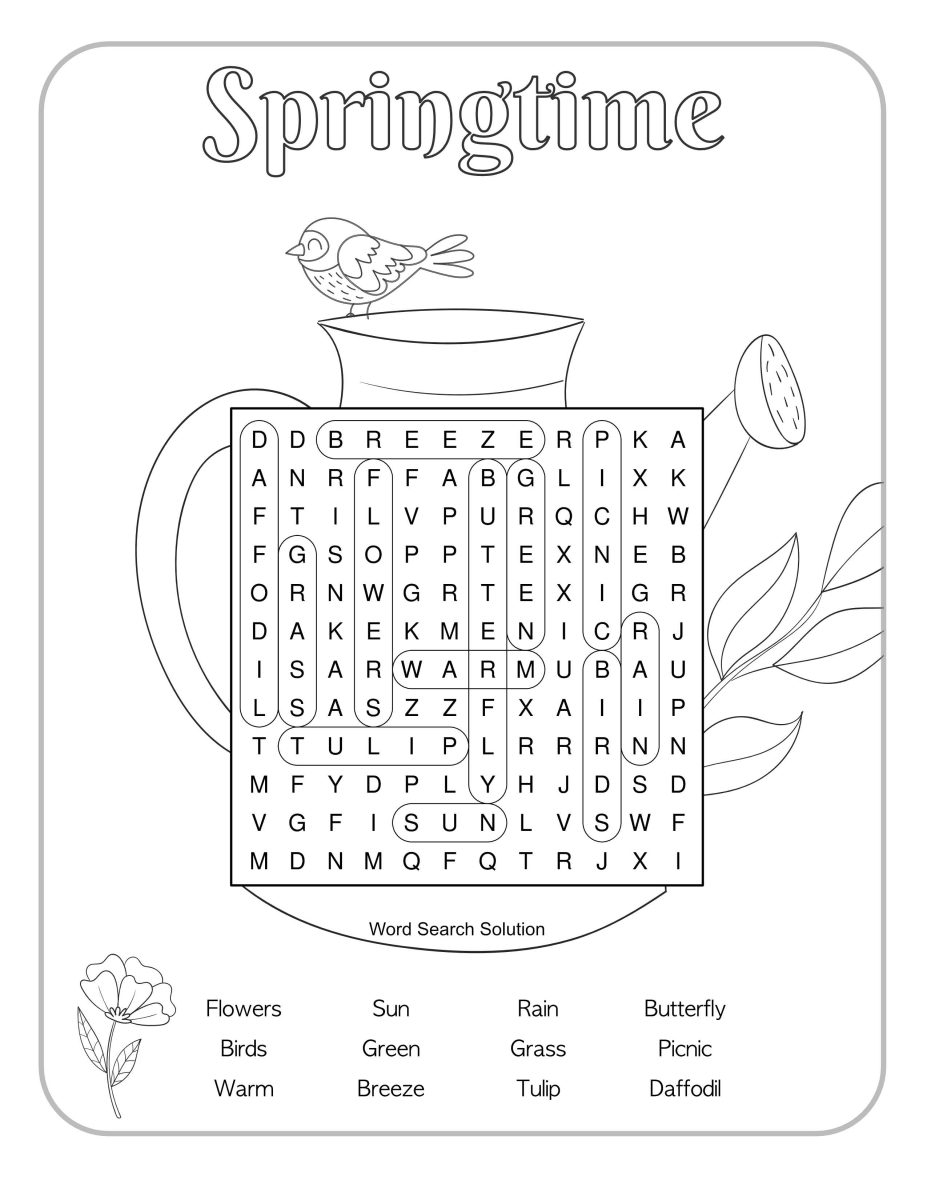 Free Spring Word Search Puzzles Printable PDFS Artsy Pretty Colors