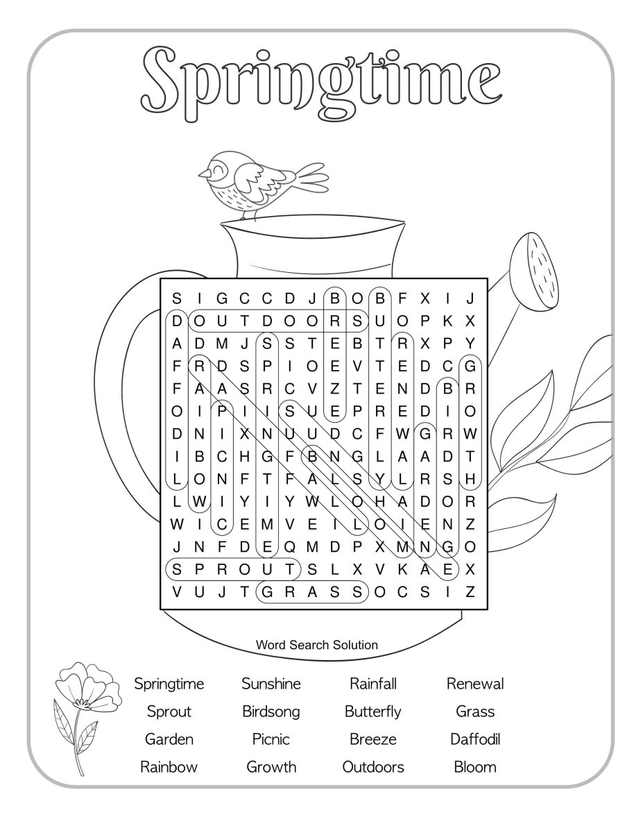 Free Spring Word Search Puzzles Printable PDFS Artsy Pretty Colors