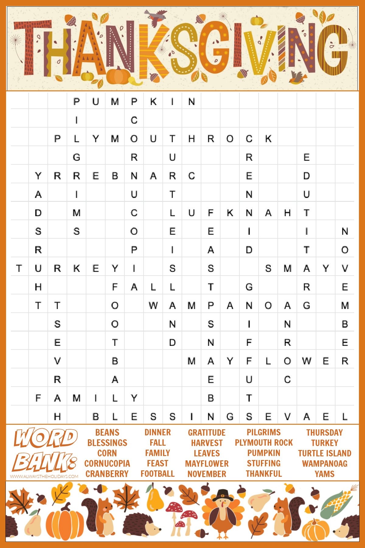 Difficult Printable Word Searches For Adults