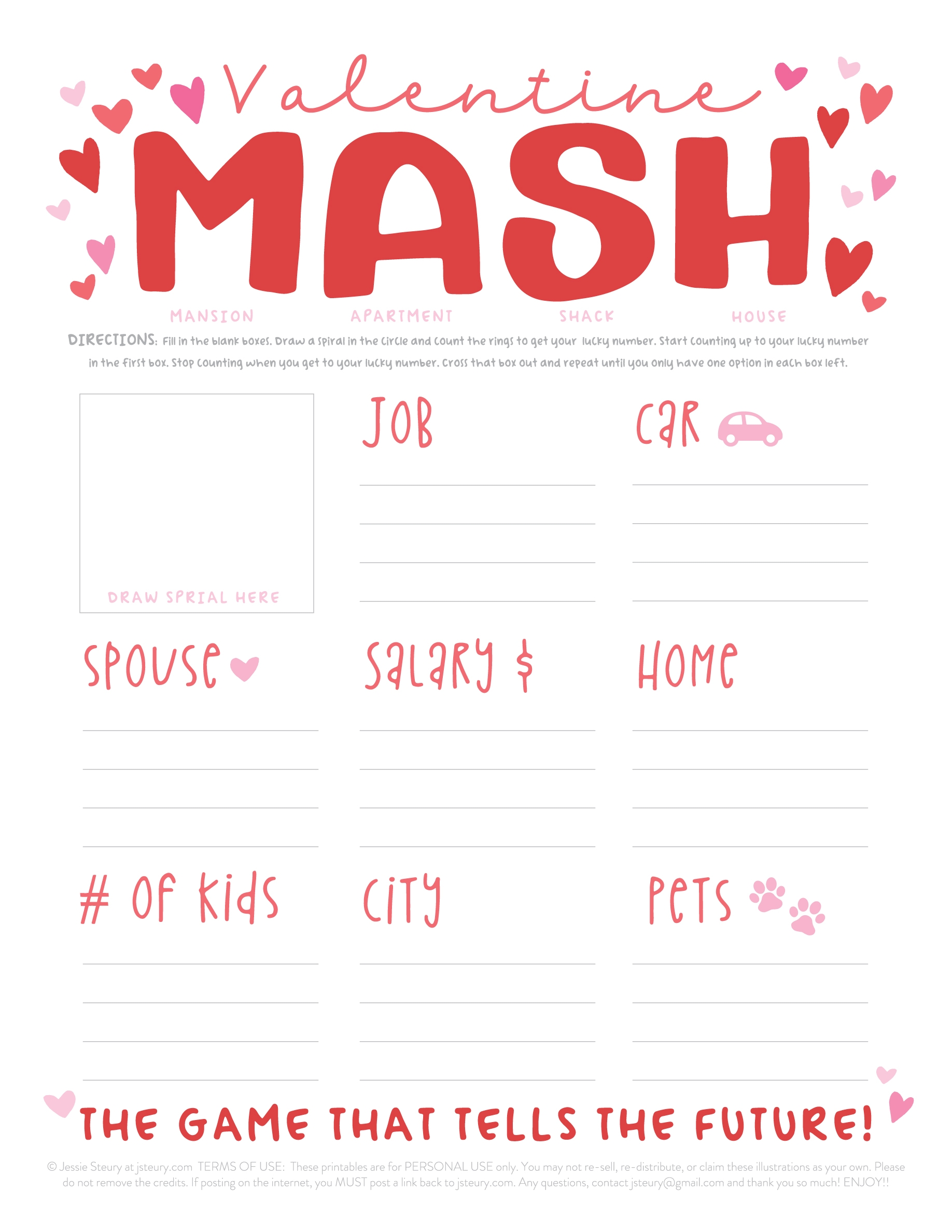 Printable Word Doccument Valentine Word Search