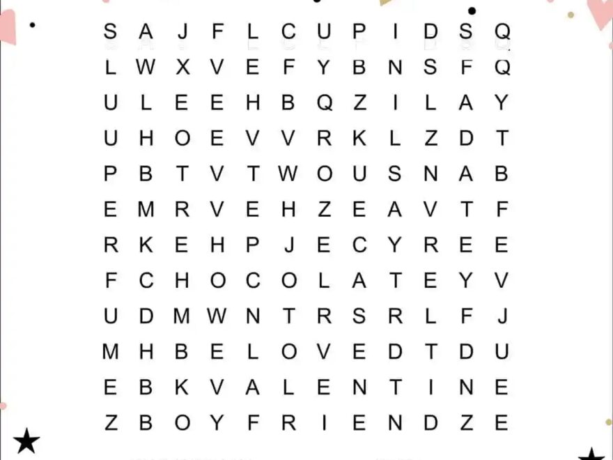 Free Valentine s Day Word Search Printables Skip To My Lou