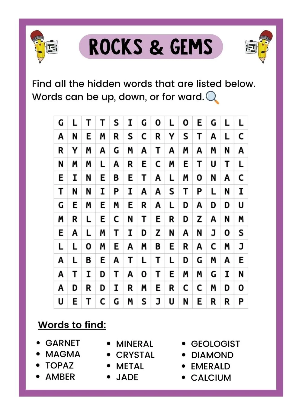 Free WORD SEARCH Puzzles For Download PDF And Print