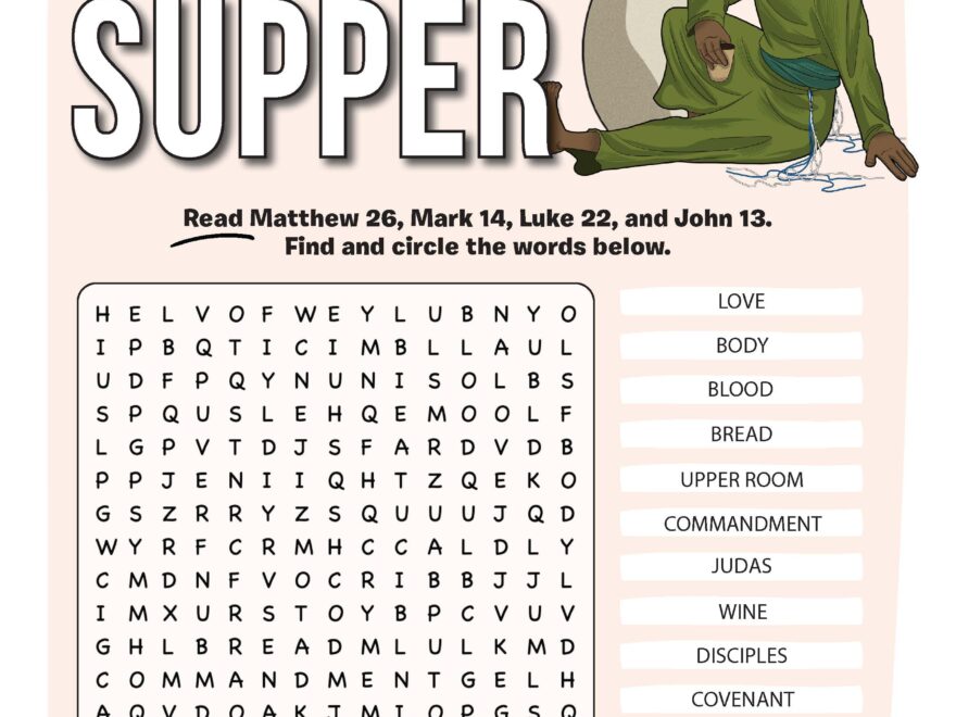 FREEBIE The Last Supper Word Search Puzzle Teaching Resources
