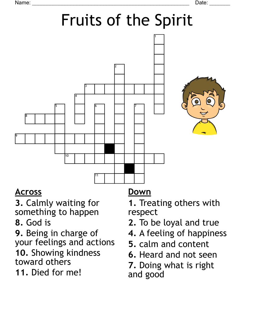 Fruit Of The Spirit Word Search WordMint