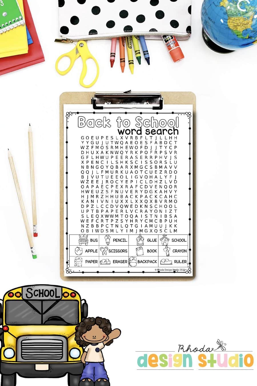 Fun And Easy Back To School Word Searches