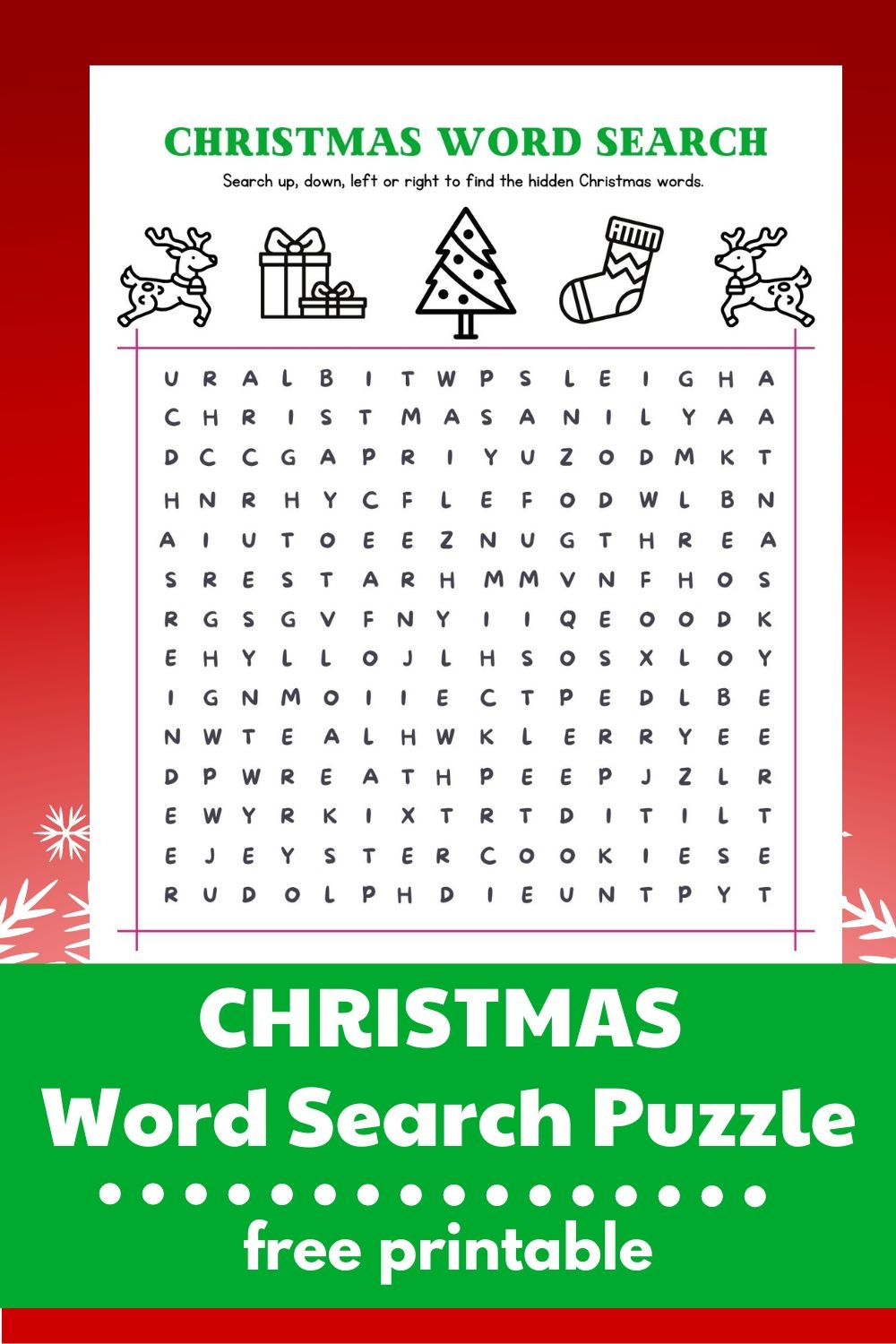 Fun And Free Christmas Word Search Game Printable