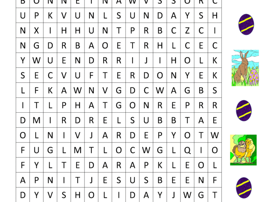 Fun Easter Wordsearch