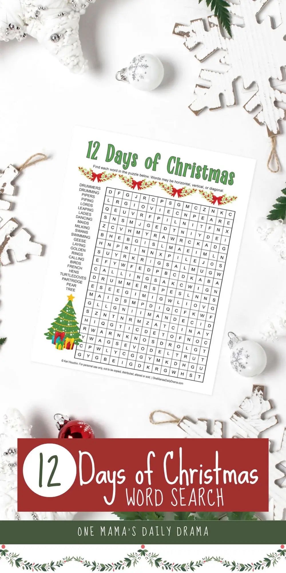 Printable Christmas Word Search