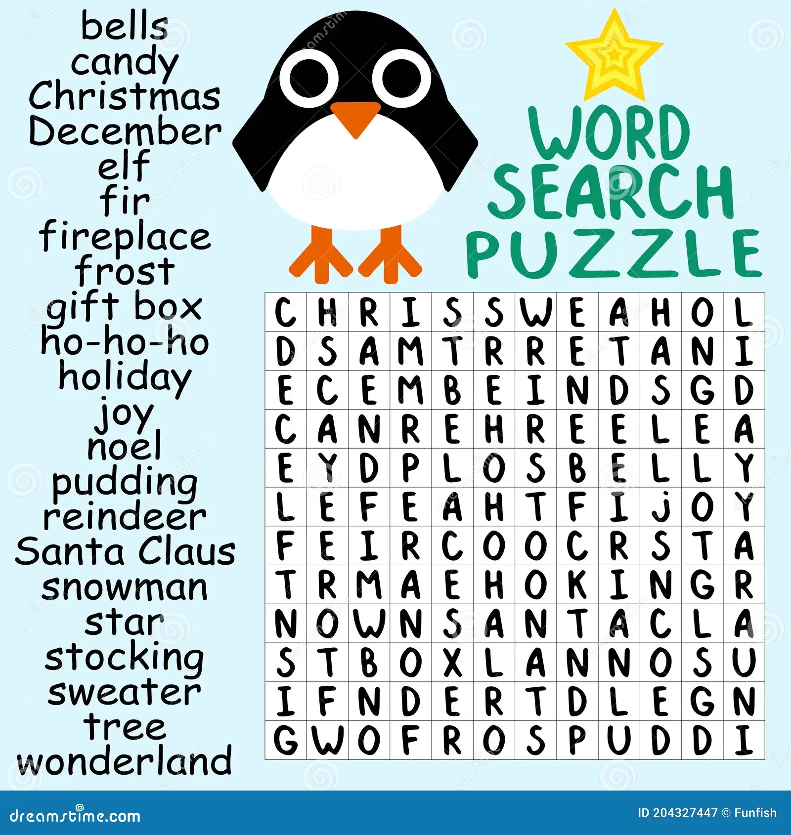 Funny Grand Word Search Puzzle For Kids Stock Vector Illustration Stock Vector Illustration Of Holiday Printable 204327447