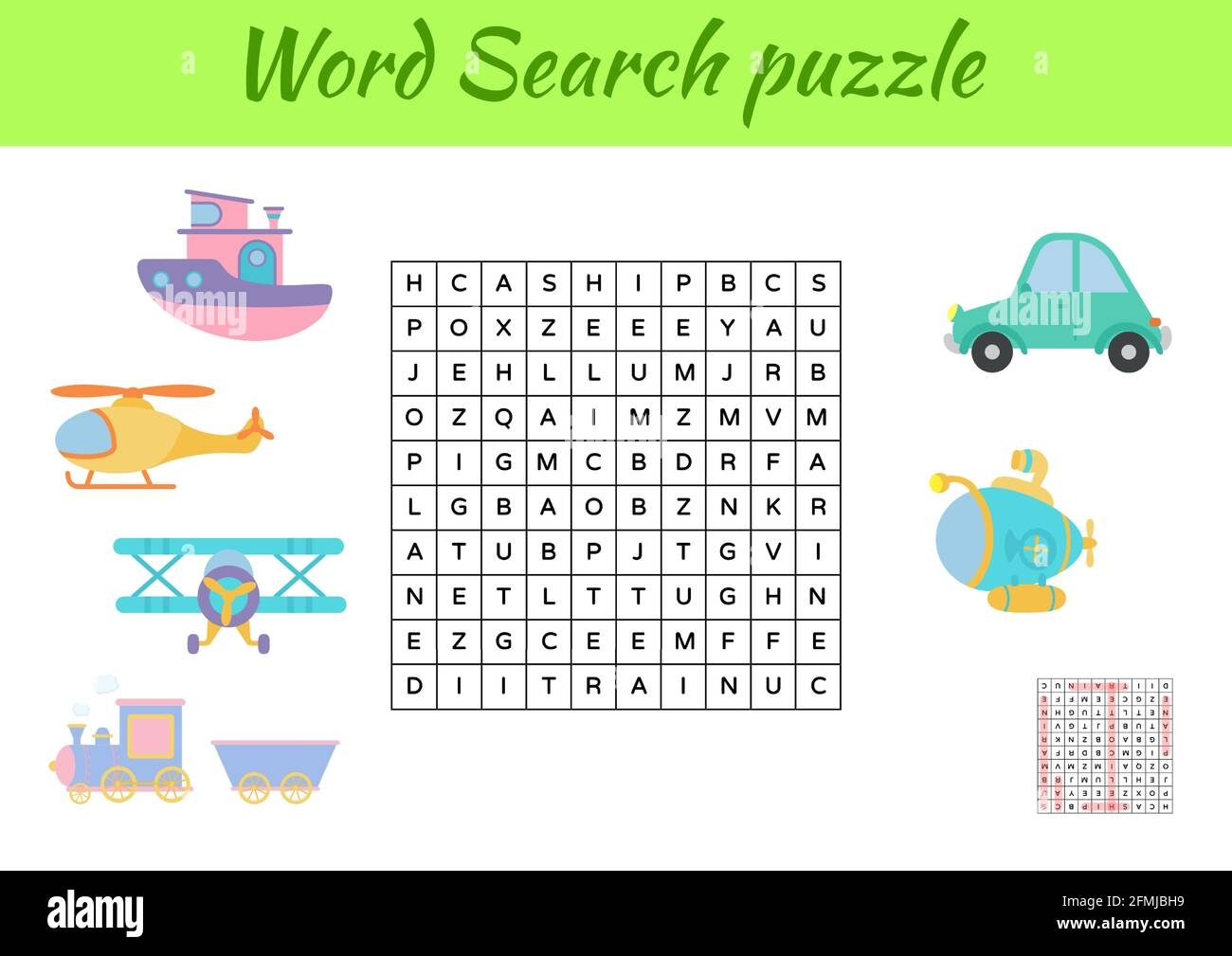 Game Template Word Search Puzzle Of Animals For Children With Pictures Kids Activity Worksheet Printable Version Educational Game For Study English Stock Vector Image Art Alamy