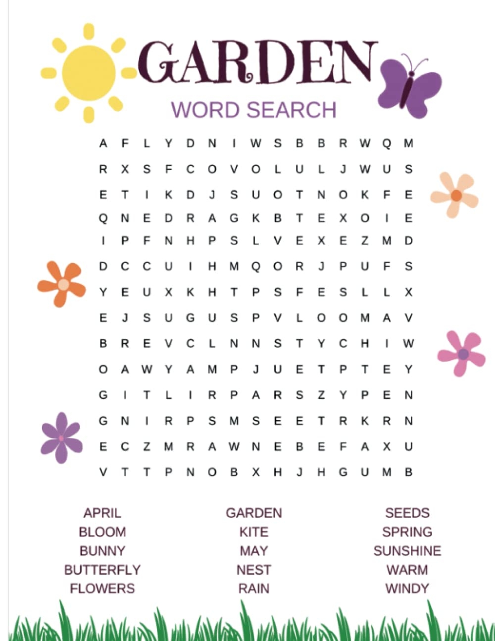 GARDEN WORD SEARCH PUZZLE BOOK FOR ADULTS Gardening Theme Word Search Book With A Collection Of 80 Fun And Relaxing Word Find Games For Adults Press Sgh 9798370042492 Amazon Books
