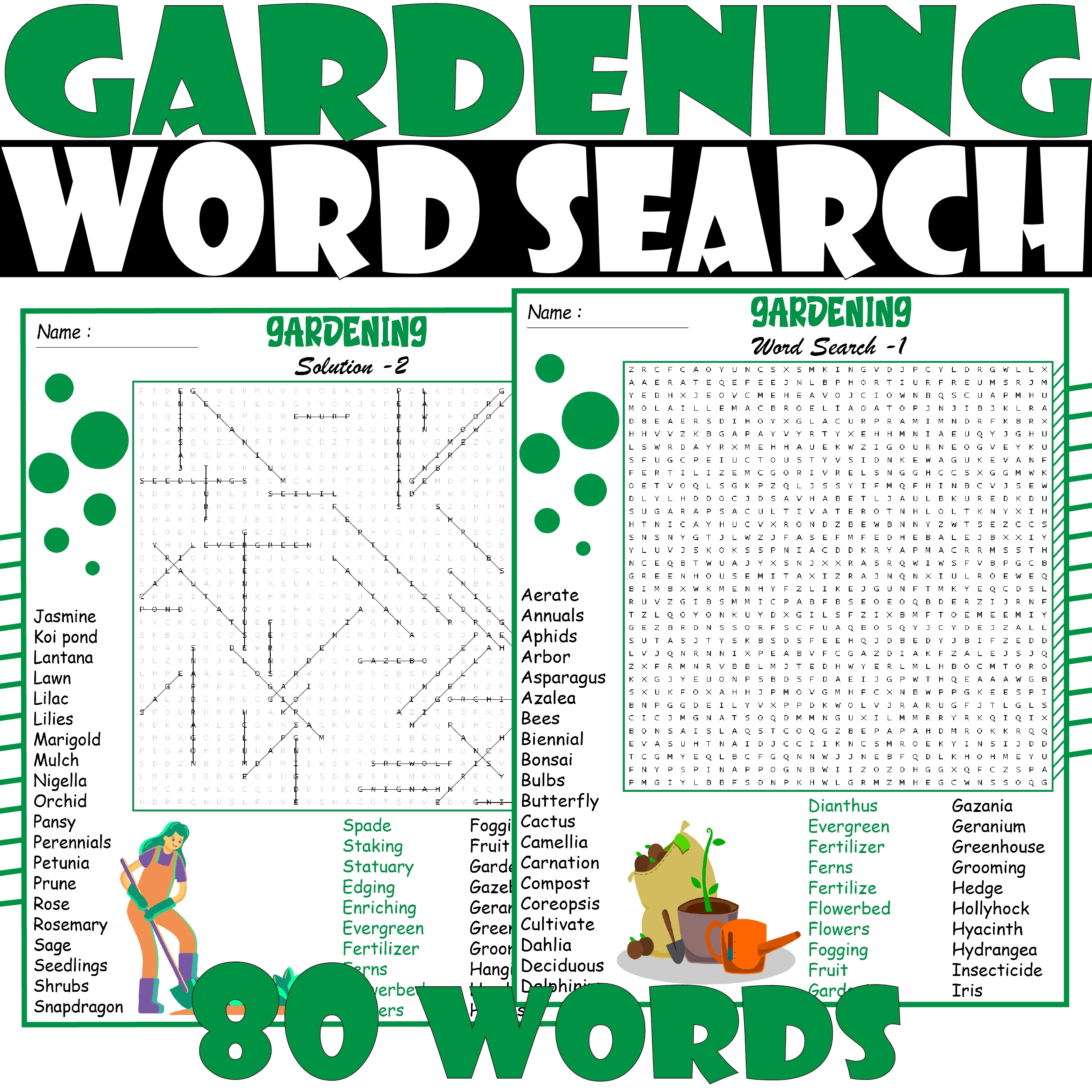 GARDENING Word Search Puzzle GARDENING Word Search Activities Made By Teachers