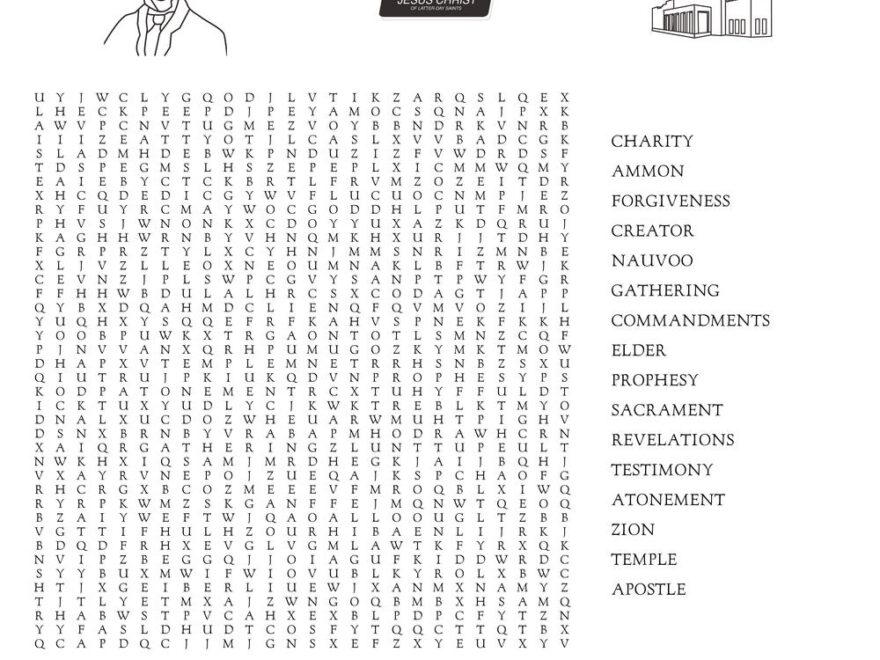 General Conference Wordsearch Beeloo Printable Crafts And Activities For Kids