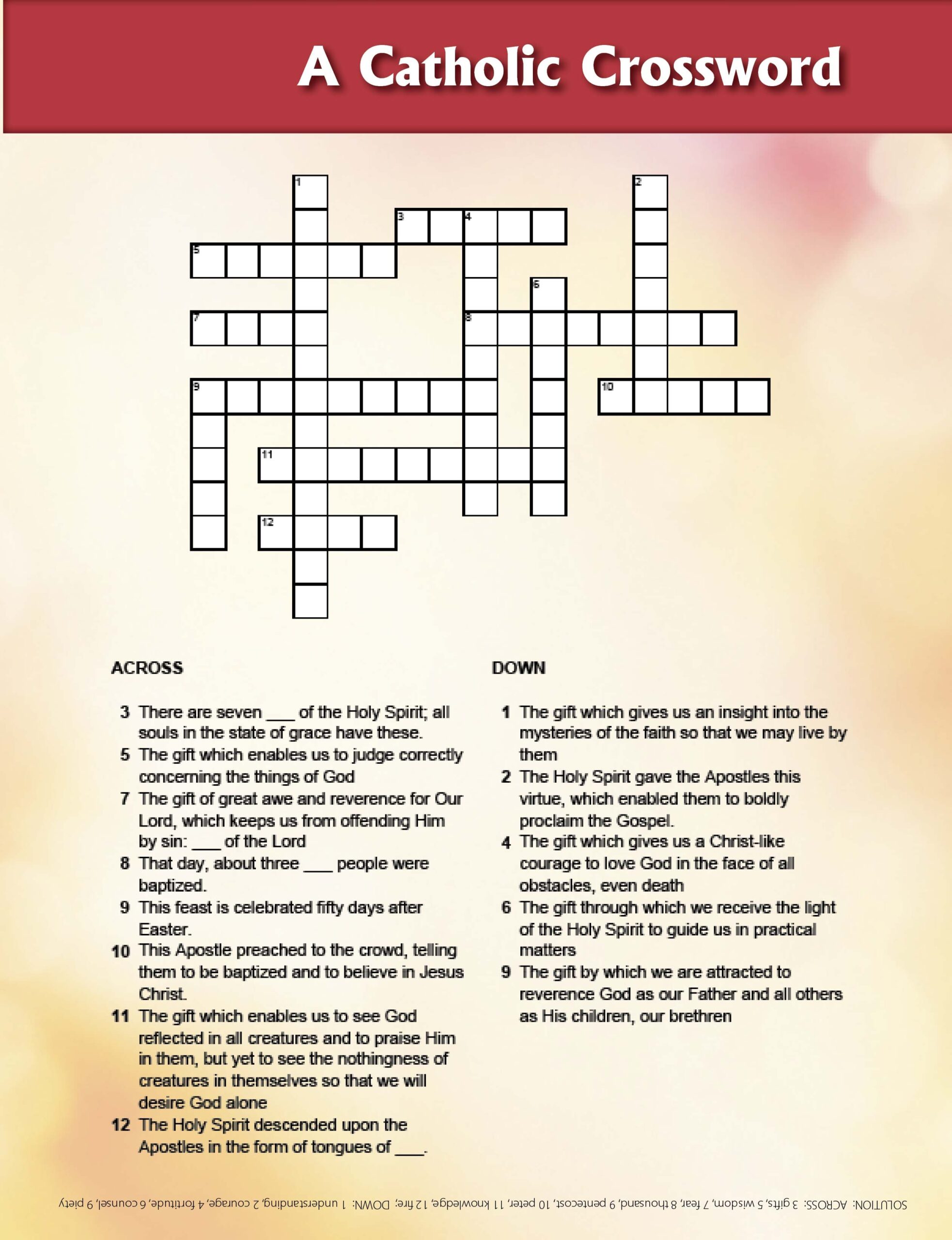 Printable Word Searches For Catholic