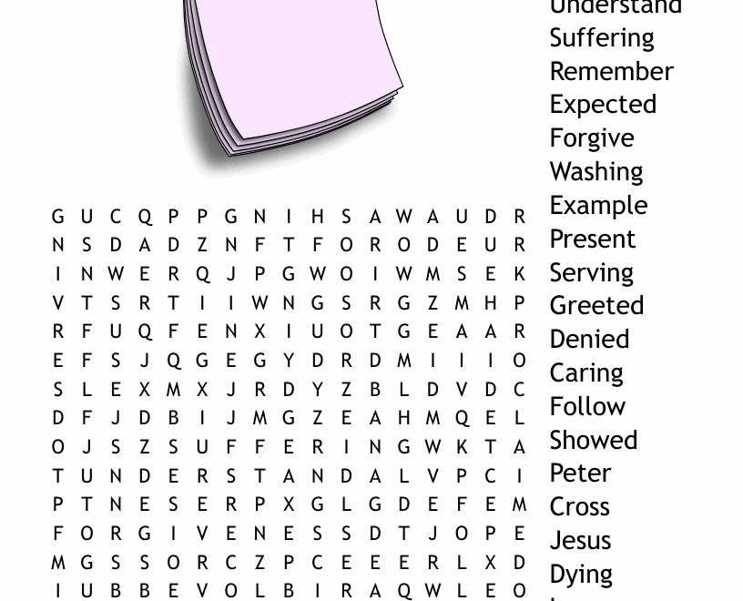Good Friday Word Search WordMint