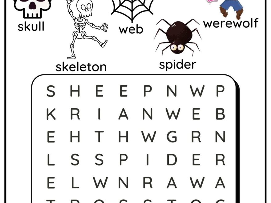 Group 1 Halloween Word Search For Kids Ezpzlearn