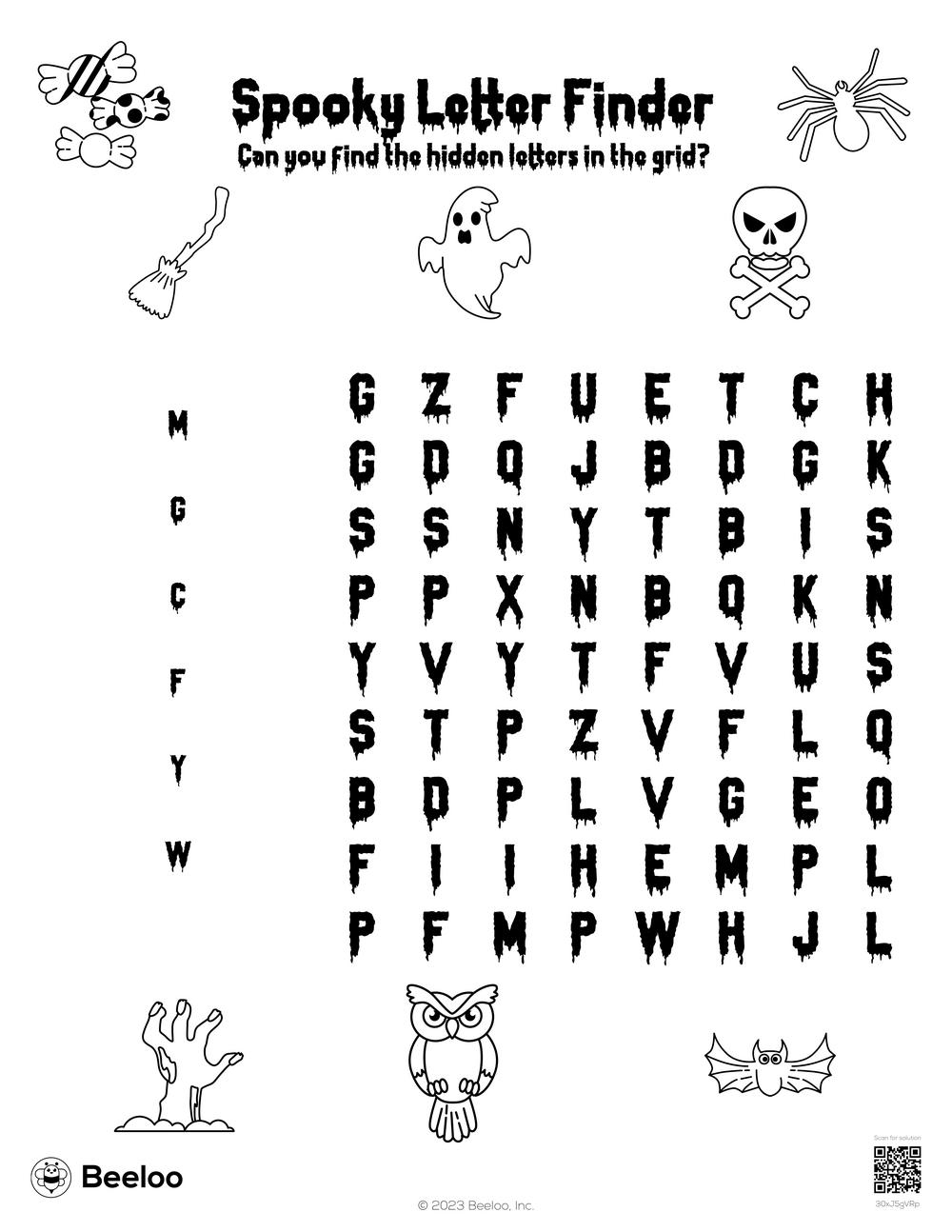 Halloween Word Search Printable Free