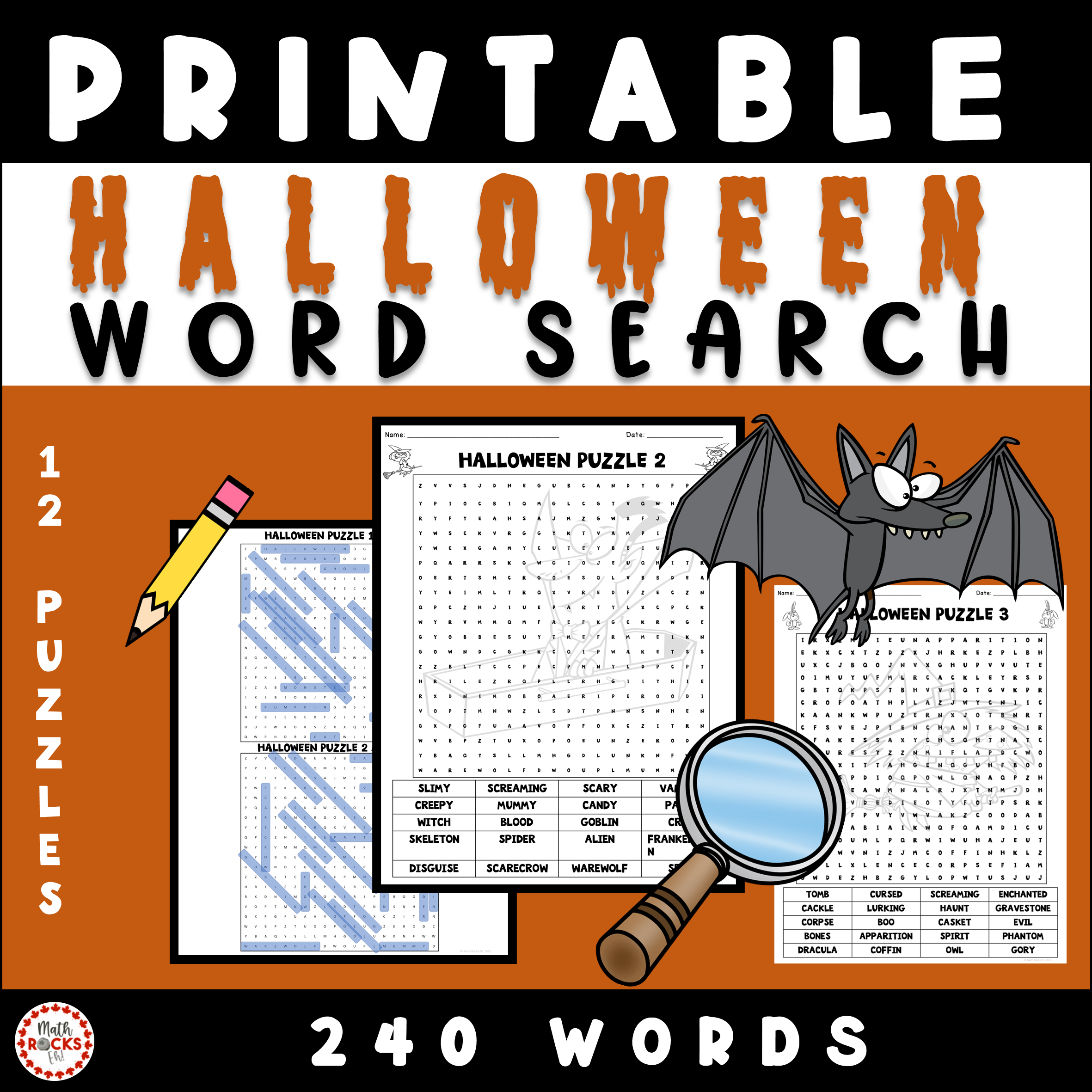 Halloween Word Search Activity Printable Halloween Vocabulary Puzzle Made By Teachers