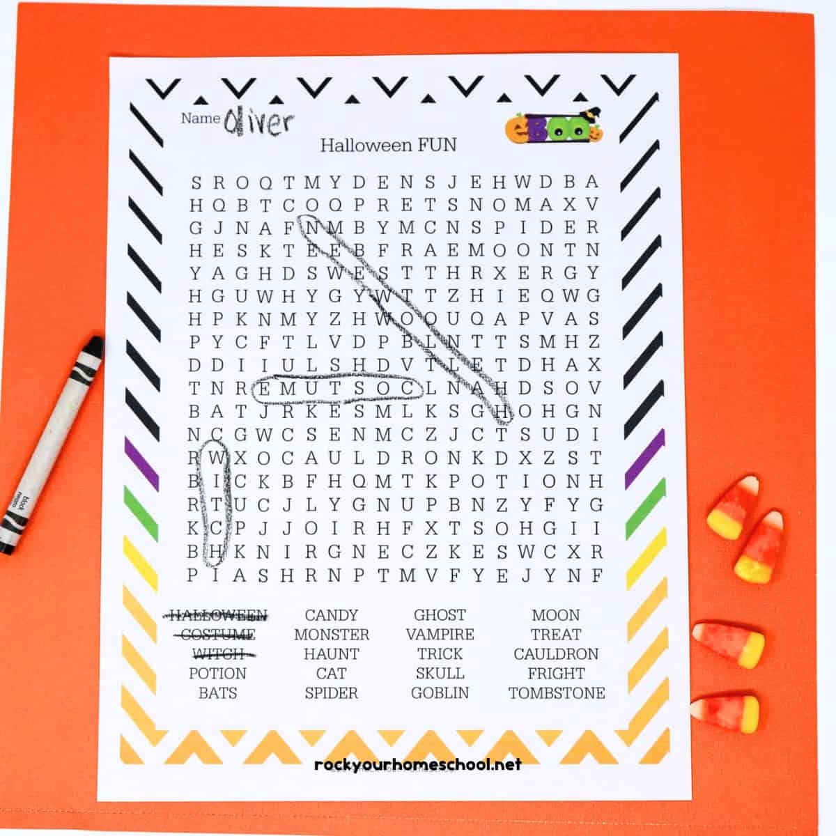 Halloween Free Word Search Printables