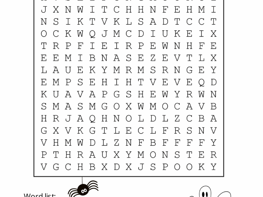 Halloween Word Search Free Printable Puzzles Free Printables Monograms Design Tools Patterns DIY Projects