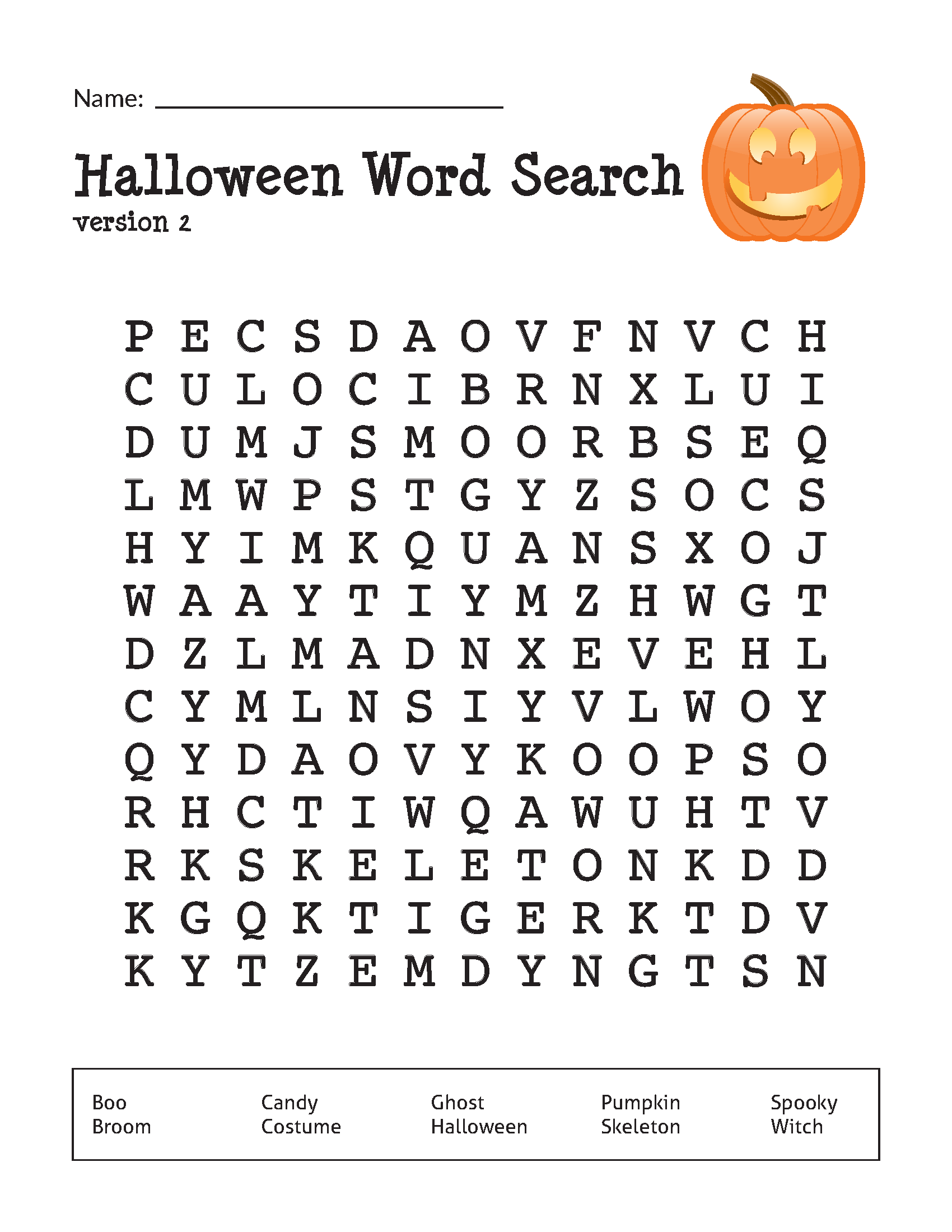 Halloween Word Search Puzzles Gift Of Curiosity