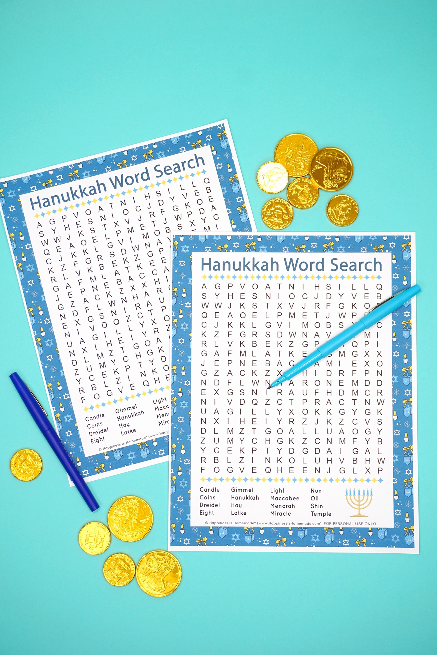 Hanukkah Word Search For Kids Adults Happiness Is Homemade