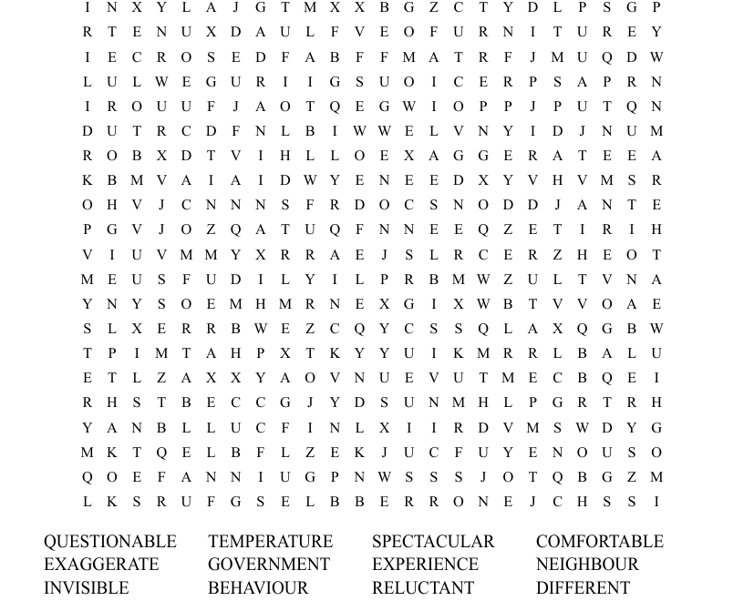 HARD Word Search WordMint