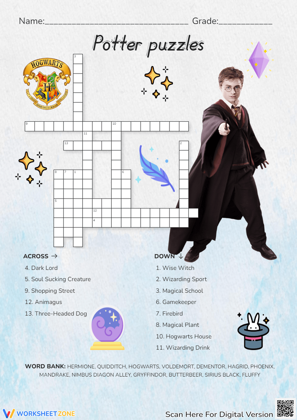 Harry Potter Word Search Puzzles Printable