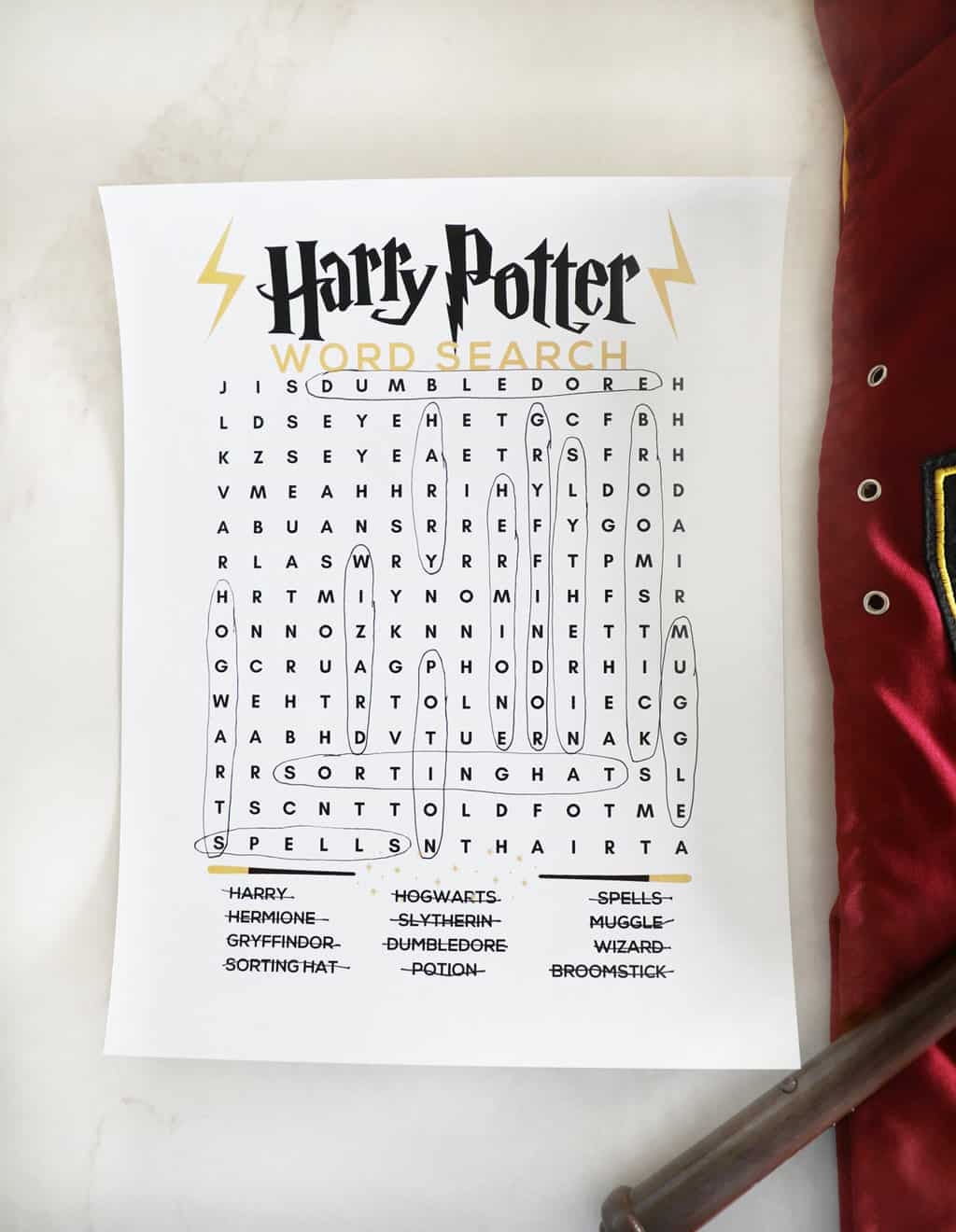 Harry Potter Word Search Pretty Providence