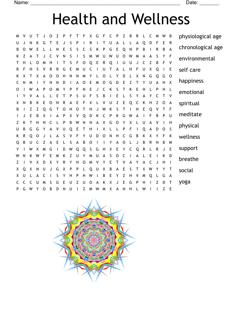Health And Wellness Word Search WordMint Health And Wellness Word Search WordMint