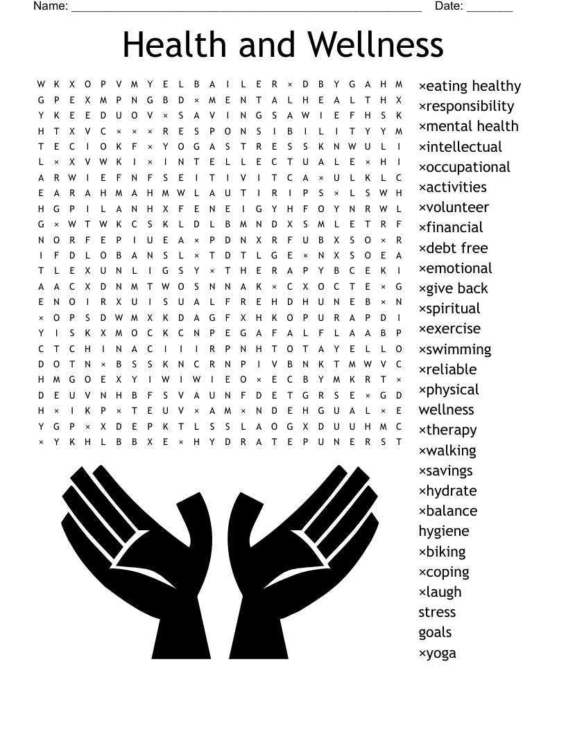 Health And Wellness Word Search WordMint Health And Wellness Word Search WordMint