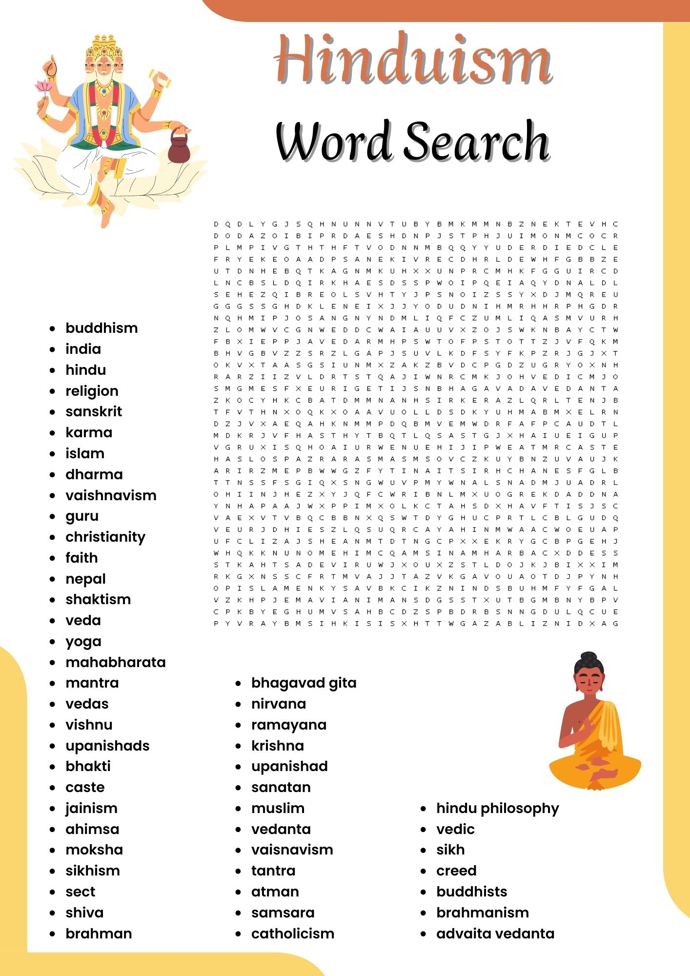 Hinduism Word Search Puzzle Worksheet Activities For Kids Made By Teachers Hinduism Word Search Puzzle Worksheet Activities For Kids Made By Teachers