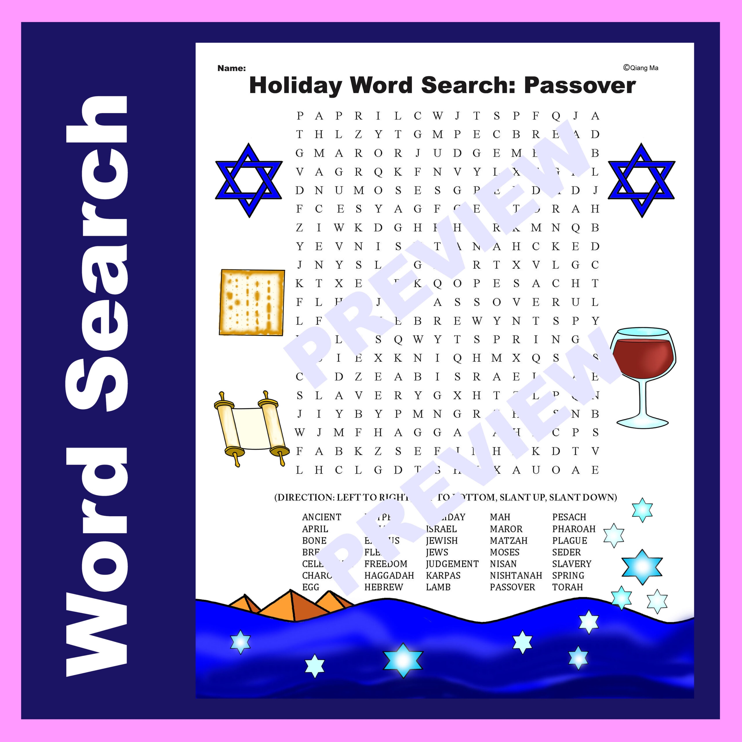 Free Printable Ancient Israel Word Search