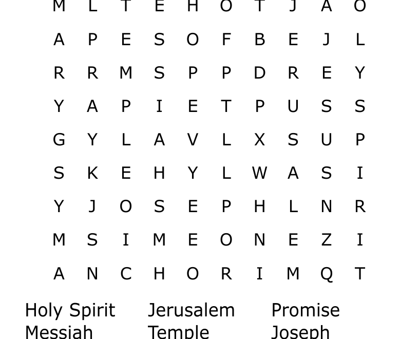 Hope 1 Word Search WordMint