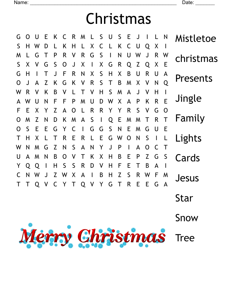 How Jesus Grew Word Search WordMint